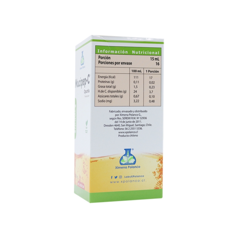 Foto 3 pulgar | Sirope Mucip-c 250 Ml Opuntia Ficus Indica En Gel Sin Azúcar - Venta Internacional.