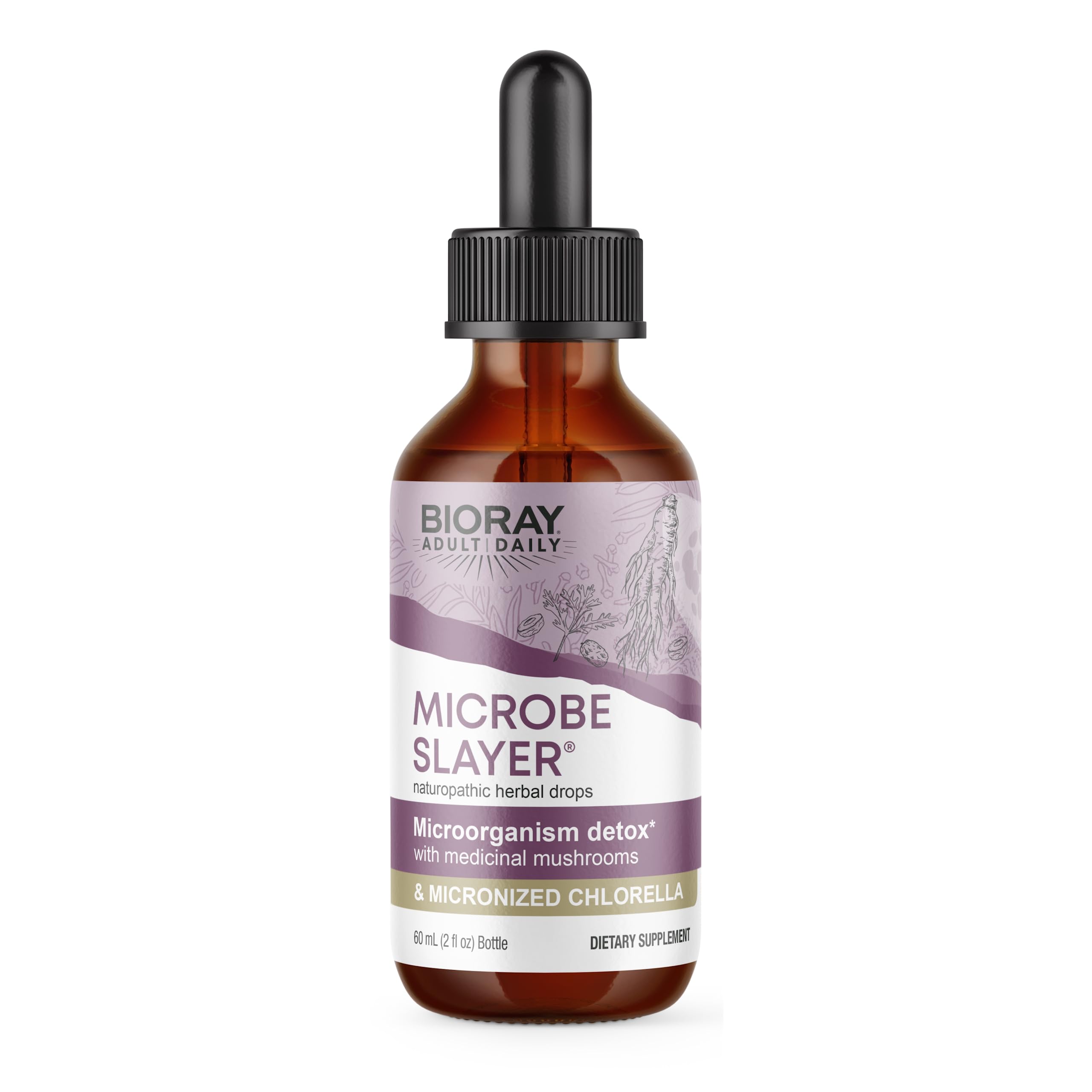 Foto 2 pulgar | El Suplemento Bioray Daily Microbe Slayer 60 Ml Promueve El Equilibrio - Venta Internacional.