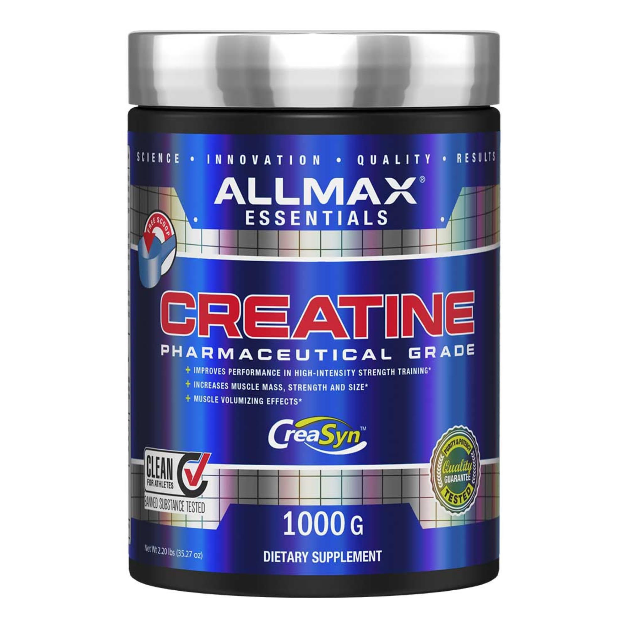Suplemento Allmax Essentials Creatine En Polvo De 1000 G - Venta Internacional.