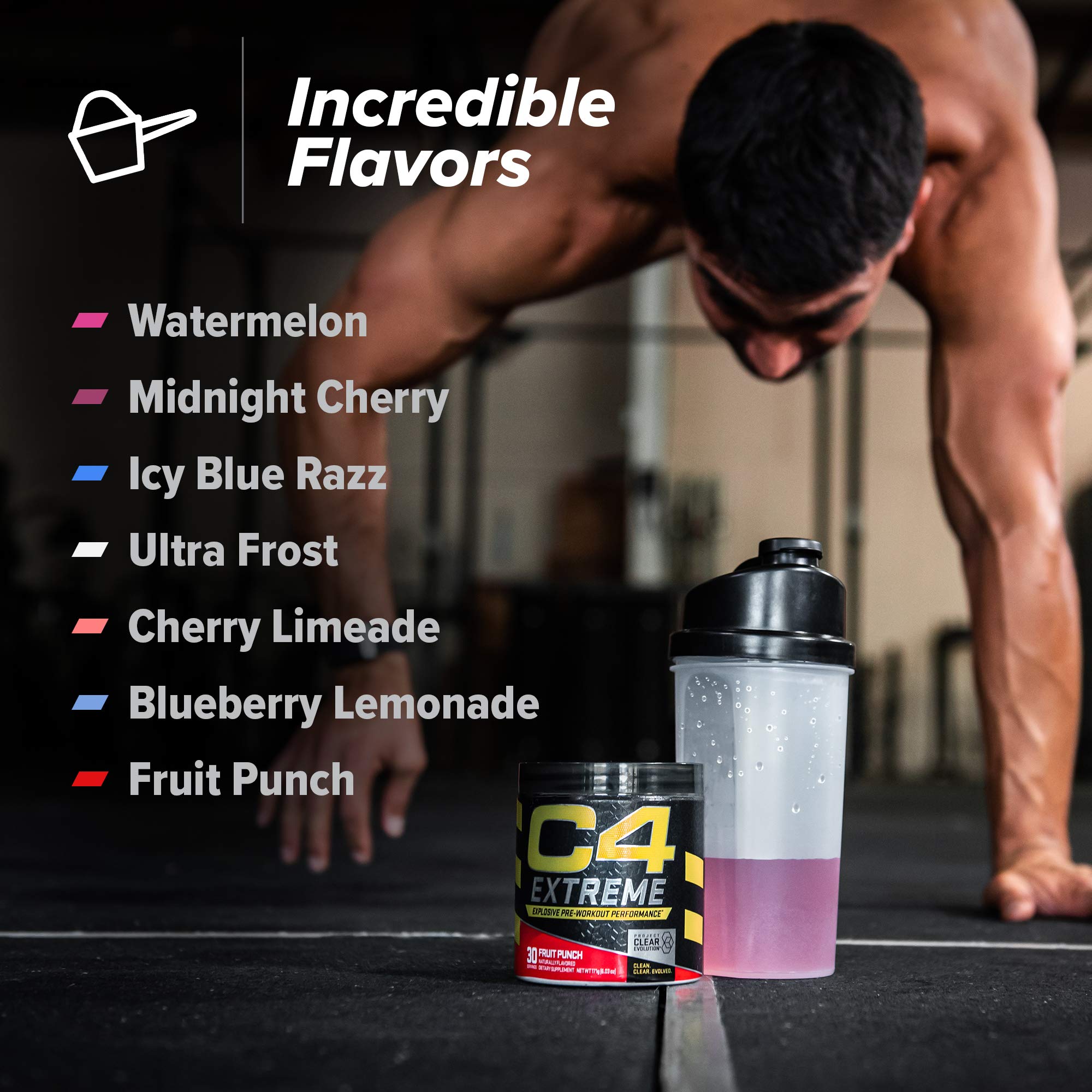 Foto 6 pulgar | Polvo Para Antes Del Entrenamiento Cellucor C4 Extreme Icy Blue Razz 60 Serv - Venta Internacional.