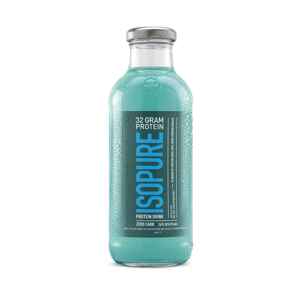 Foto 2 pulgar | Bebida Proteica Isopure Zero Carb 32 G De Proteína De Suero De Frambuesa Azul - Venta Internacional.