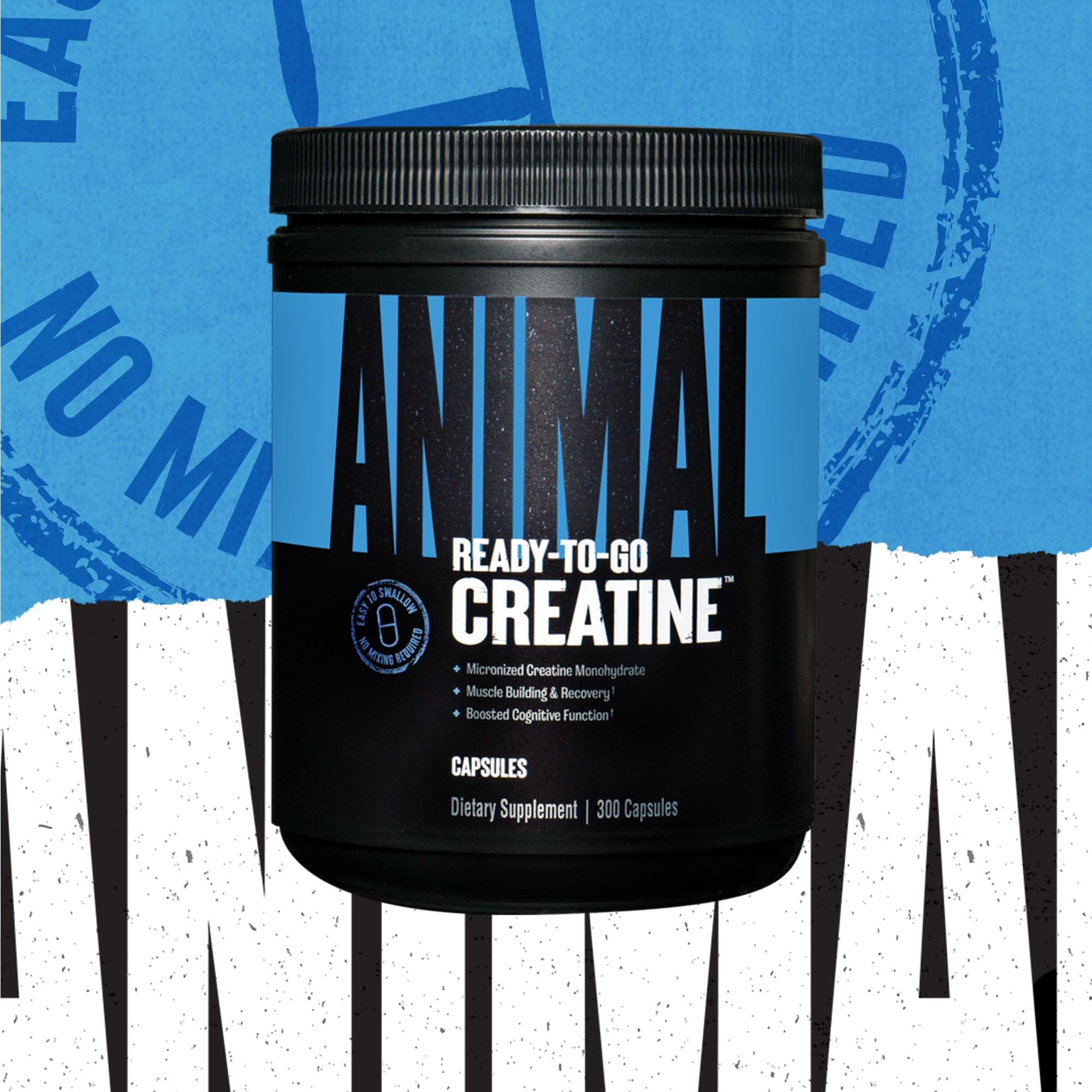 Foto 4 | Suplemento De Monohidrato De Creatina Micronizado Animal 300 Cápsulas - Venta Internacional.