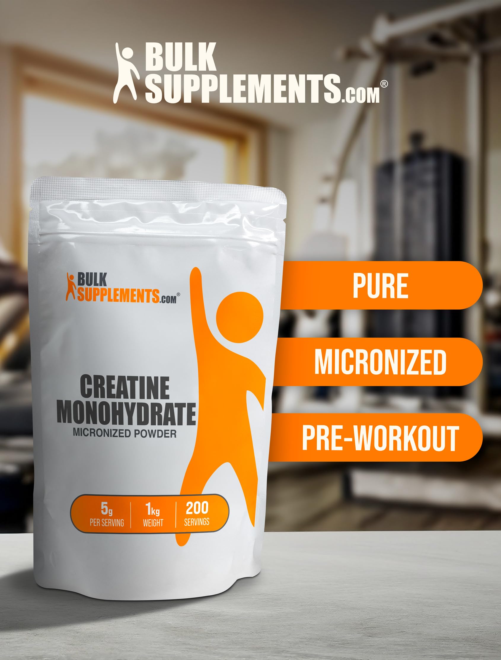 Foto 6 pulgar | Suplemento De Creatina Bulksupplements.com Creatina En Polvo De 1 Kg - Venta Internacional.