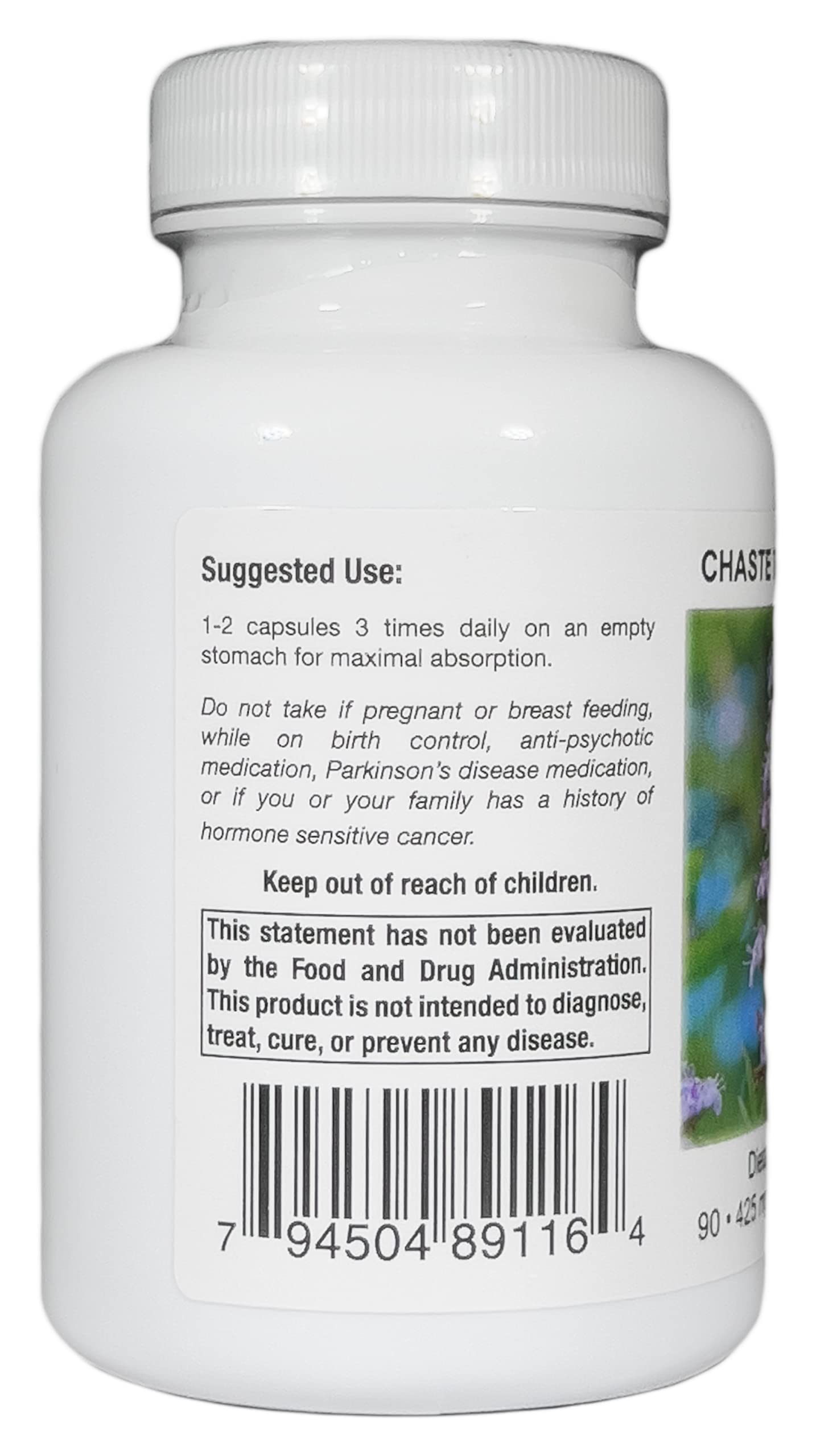 Foto 3 | 90 Cápsulas Vitex Chaste Tree Supreme De Supreme Nutrition - Venta Internacional.