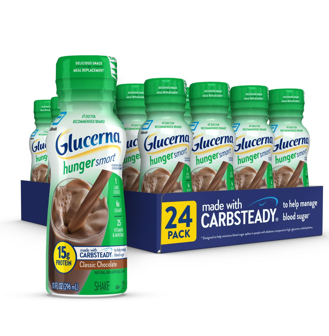 Foto 2 pulgar | Shake Glucerna Hunger Smart Classic Chocolate 10 Fl.oz (24 Veces) - Venta Internacional.