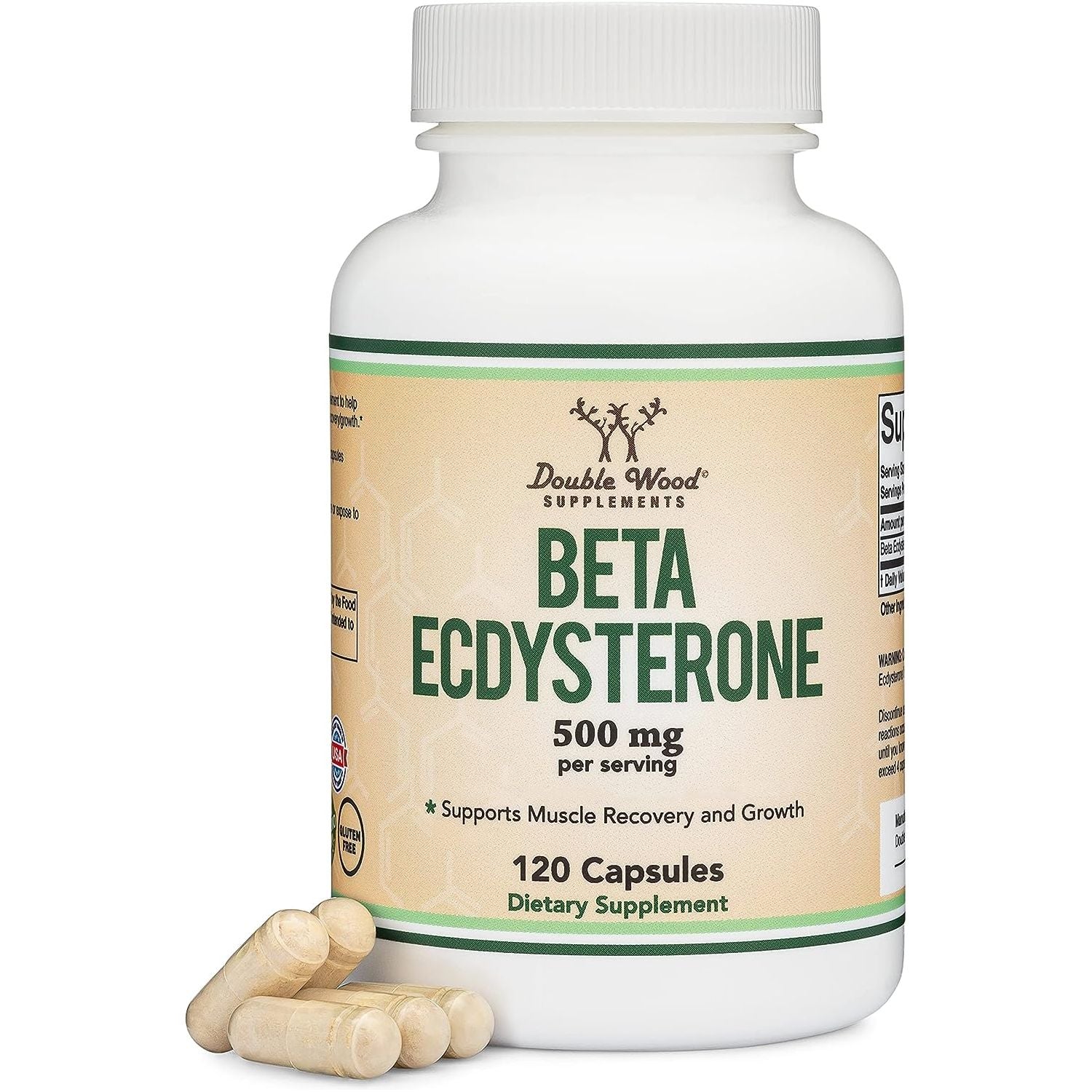 Foto 1 | Suplemento Double Wood Beta Ecdysterone 500 Mg 120 Cápsulas