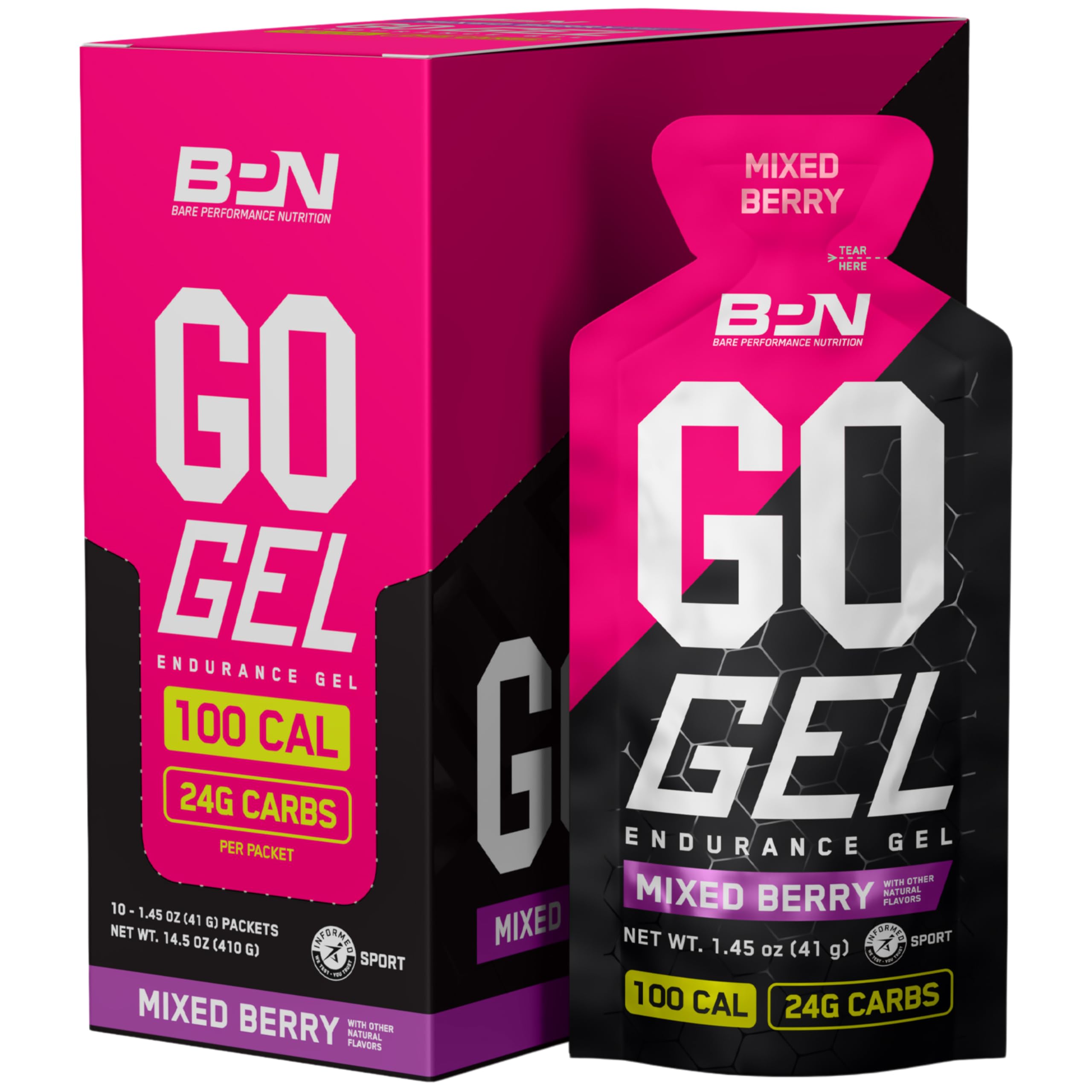Foto 2 pulgar | Gel de Resistencia Bare Performance Nutrition Bpn Go 10 Paquetes - Venta Internacional
