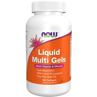 Foto 1 | Multicgeles Líquidos Supplements Now Foods Con Luteína 180 Cápsulas Blandas - Venta Internacional.