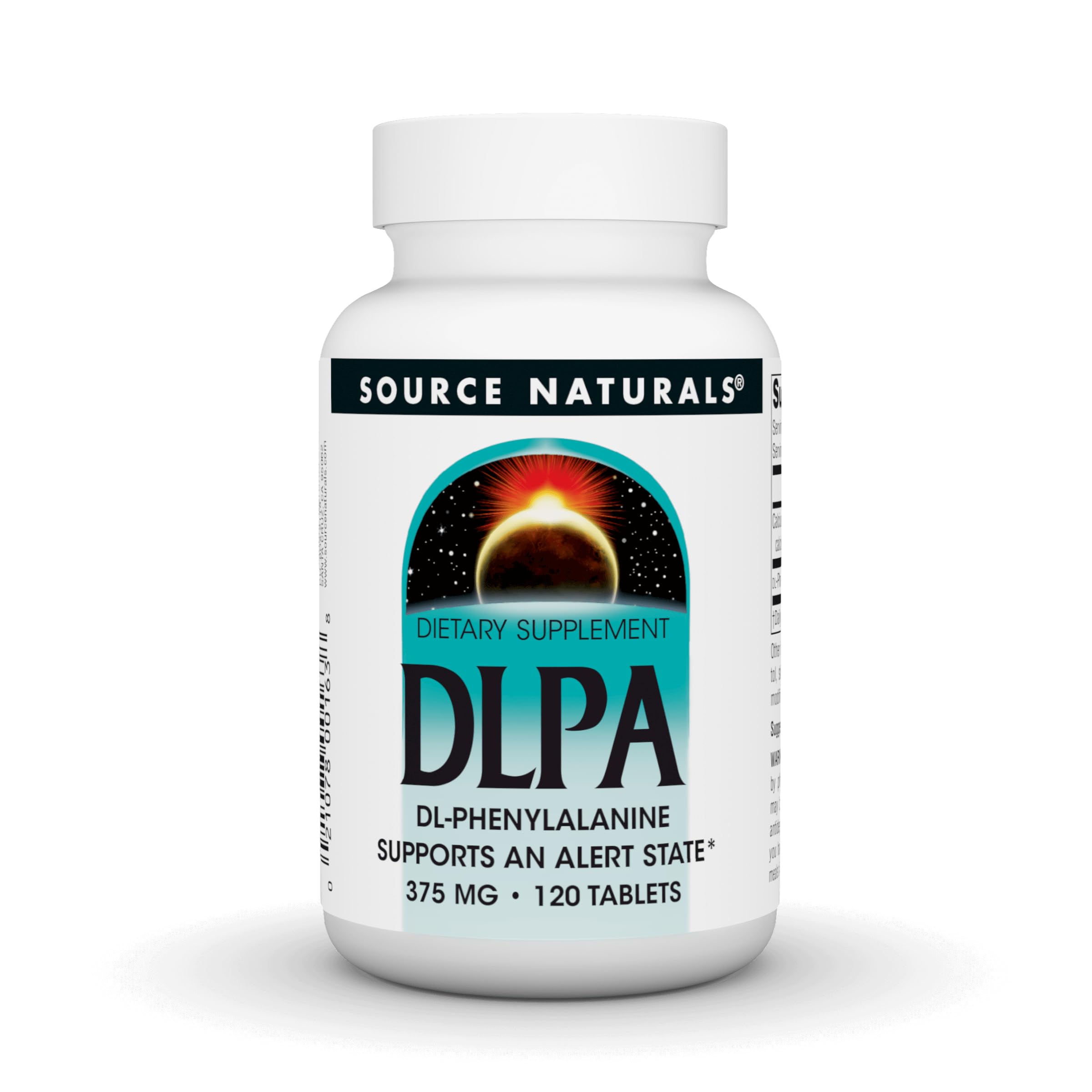 Foto 2 pulgar | Supplement Source Naturals Dlpa Dl-fenilalanina 375 Mg 120 Comprimidos - Venta Internacional.