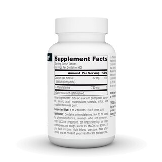 Foto 2 | Supplement Source Naturals Dlpa Dl-fenilalanina 375 Mg 120 Comprimidos - Venta Internacional.