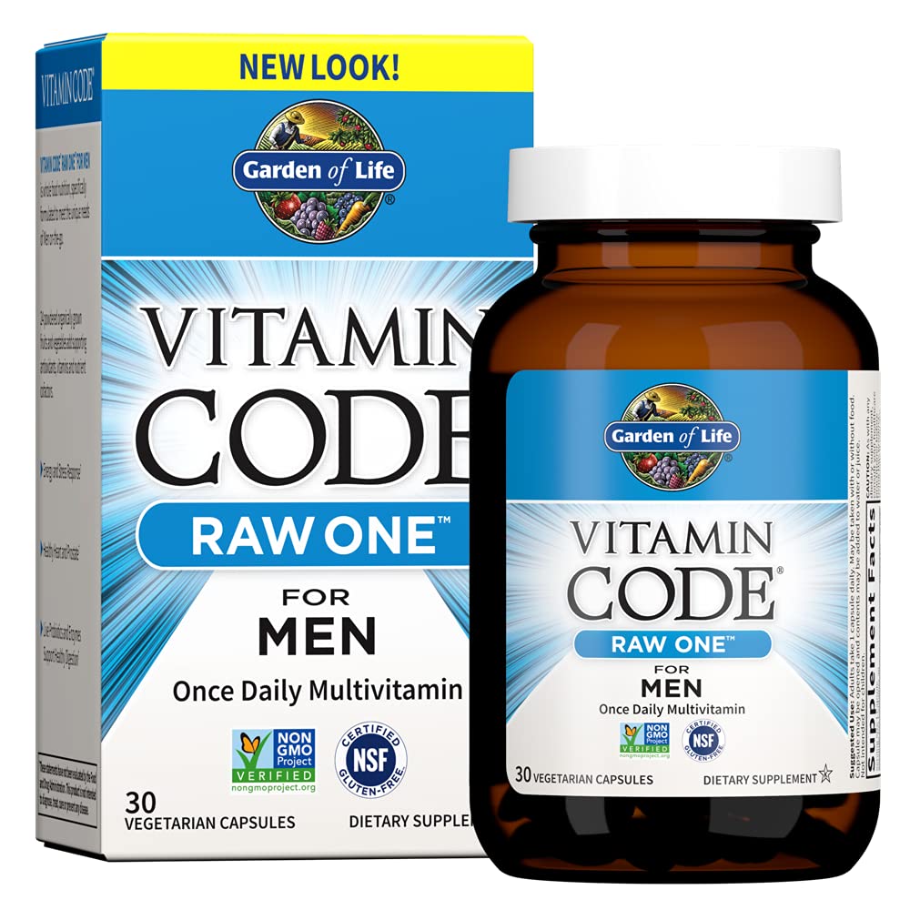 Foto 2 pulgar | Multivitamínico Garden Of Life Vitamin Code Raw One Para Hombre, 30 Cápsulas - Venta Internacional.