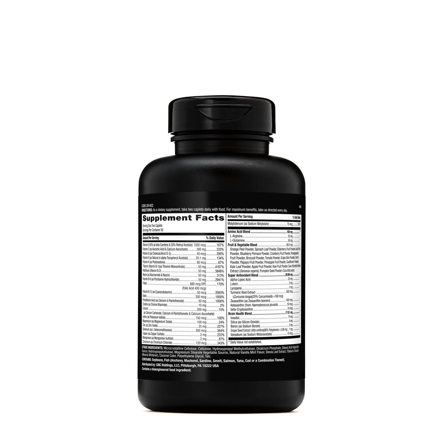 Foto 3 | Suplemento Multivitamínico Gnc Mega Men 180 Tabletas - Venta Internacional.