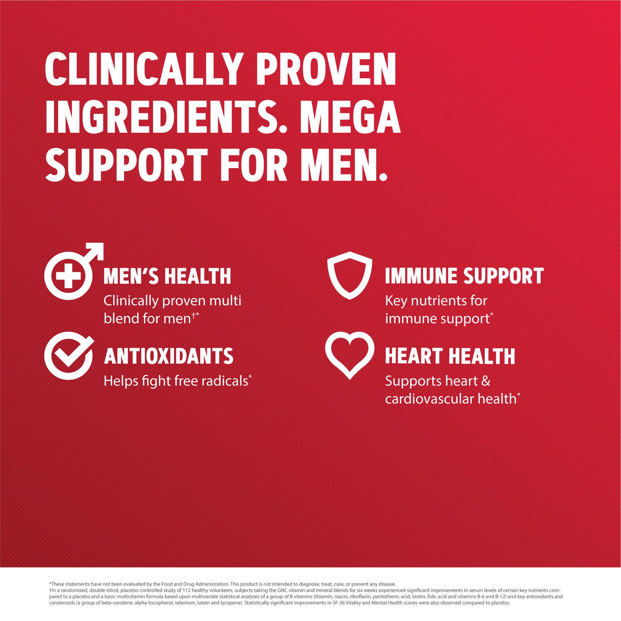 Foto 6 pulgar | Suplemento Multivitamínico Gnc Mega Men 180 Tabletas - Venta Internacional.