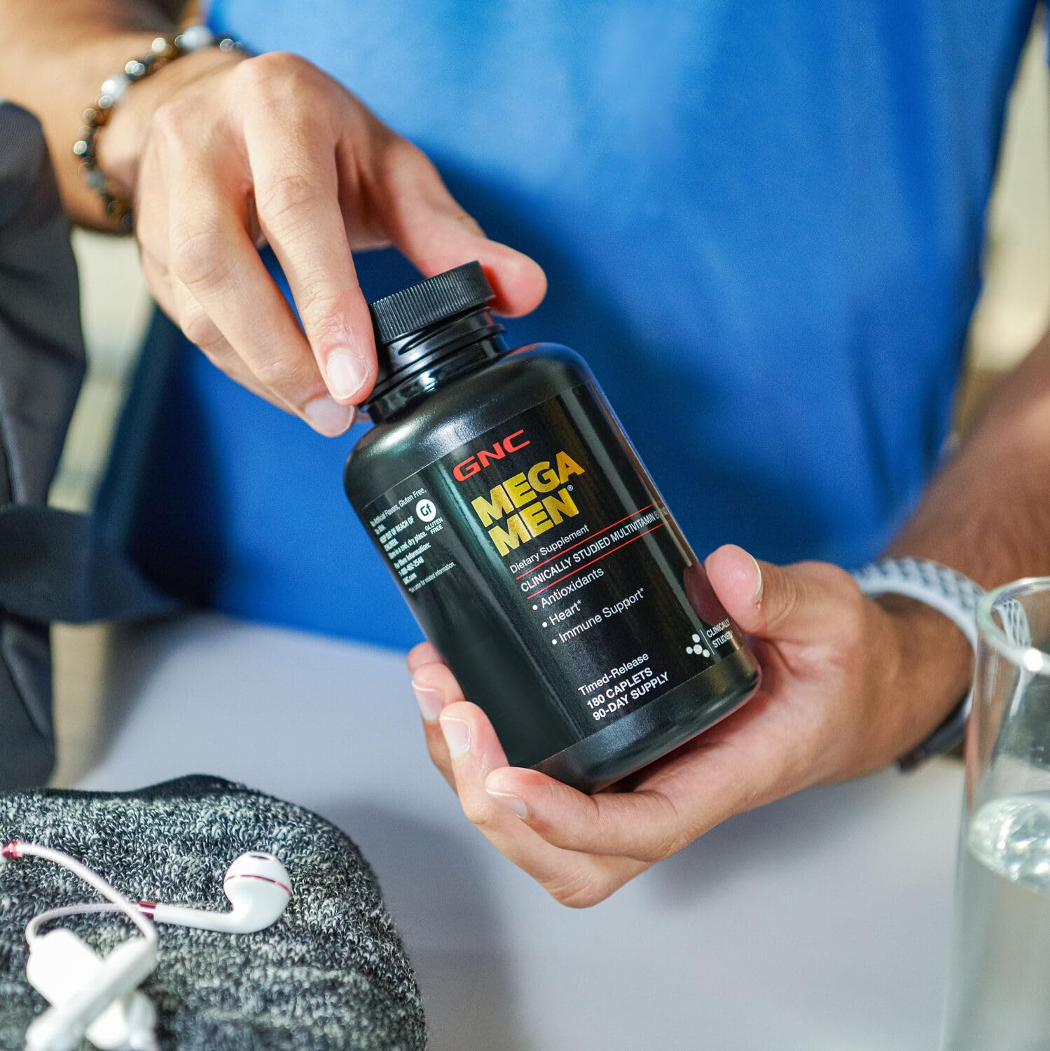 Foto 7 | Suplemento Multivitamínico Gnc Mega Men 180 Tabletas - Venta Internacional.