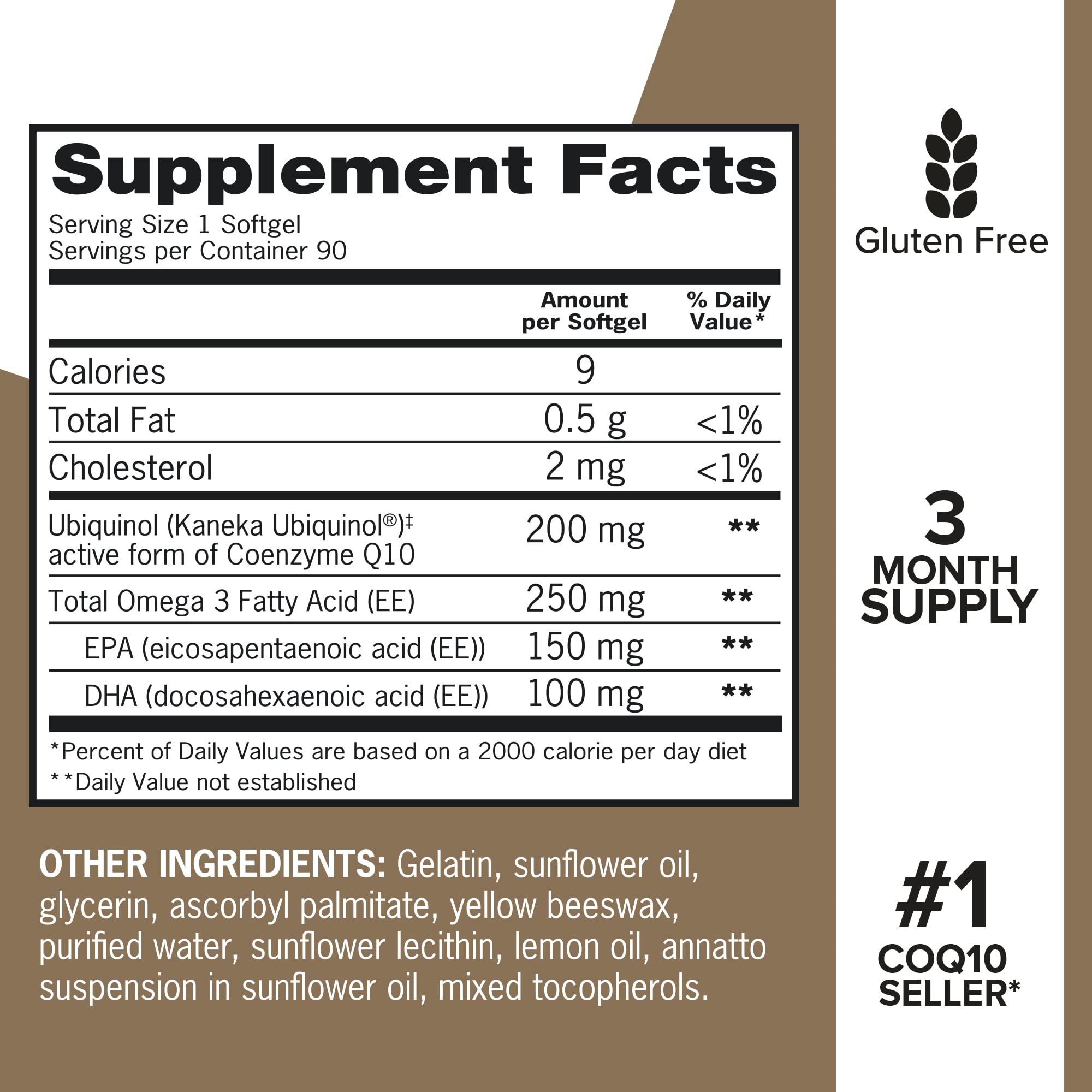 Foto 6 pulgar | Suplemento Qunol Plus Ubiquinol Coq10 200 Mg Con 250 Mg De Omega-3 - Venta Internacional.