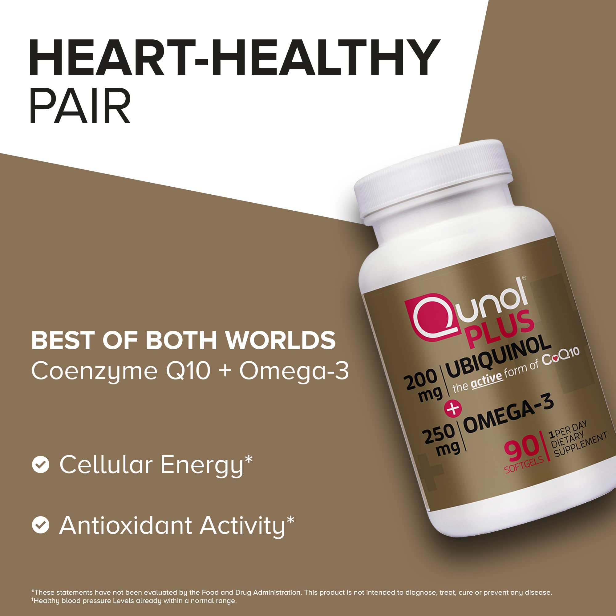 Foto 7 pulgar | Suplemento Qunol Plus Ubiquinol Coq10 200 Mg Con 250 Mg De Omega-3 - Venta Internacional.