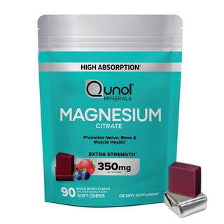 Foto 1 | Suplemento Qunol Para Masticar Con Citrato De Magnesio, 350 Mg, 90 Unidades - Venta Internacional.