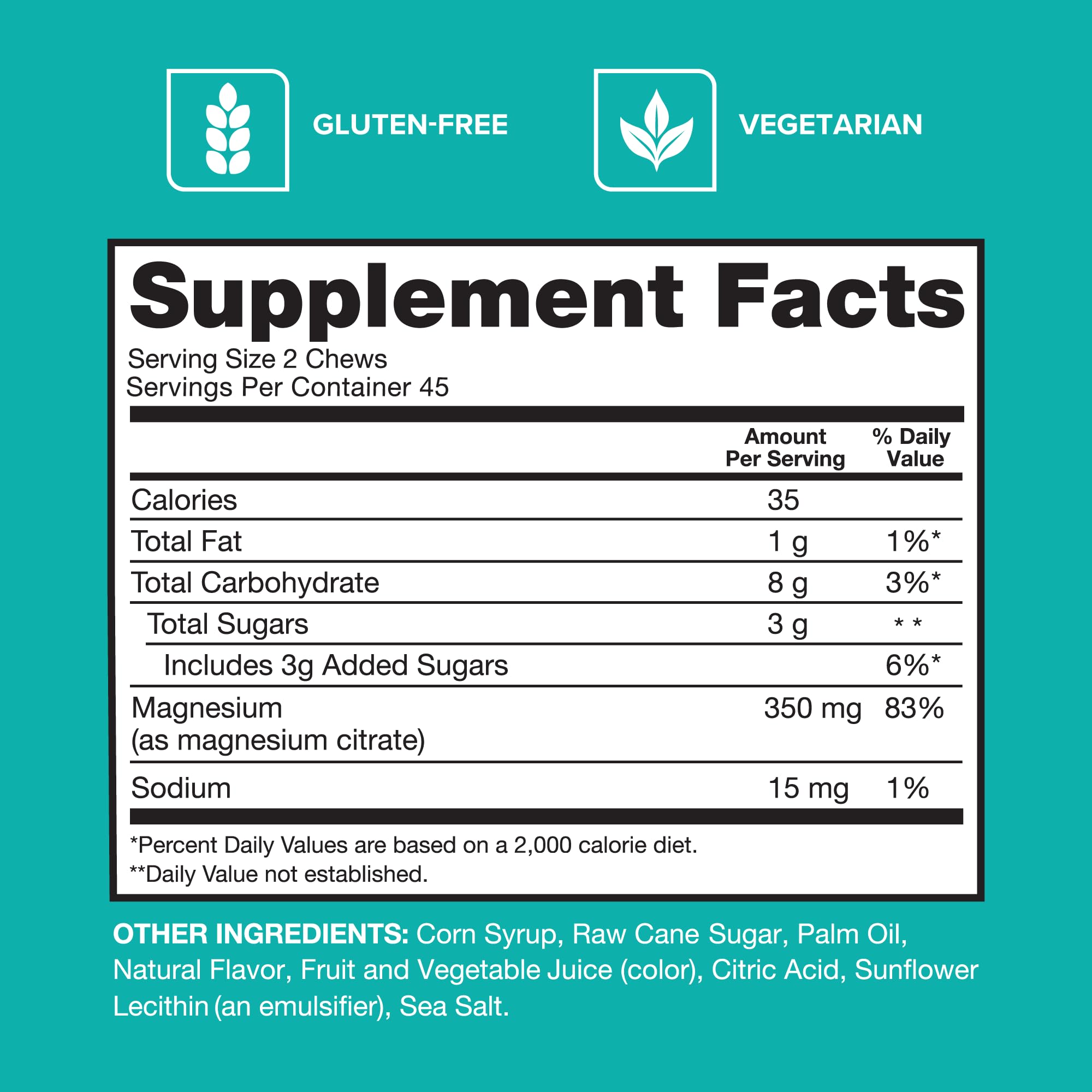 Foto 4 pulgar | Suplemento Qunol Para Masticar Con Citrato De Magnesio, 350 Mg, 90 Unidades - Venta Internacional.