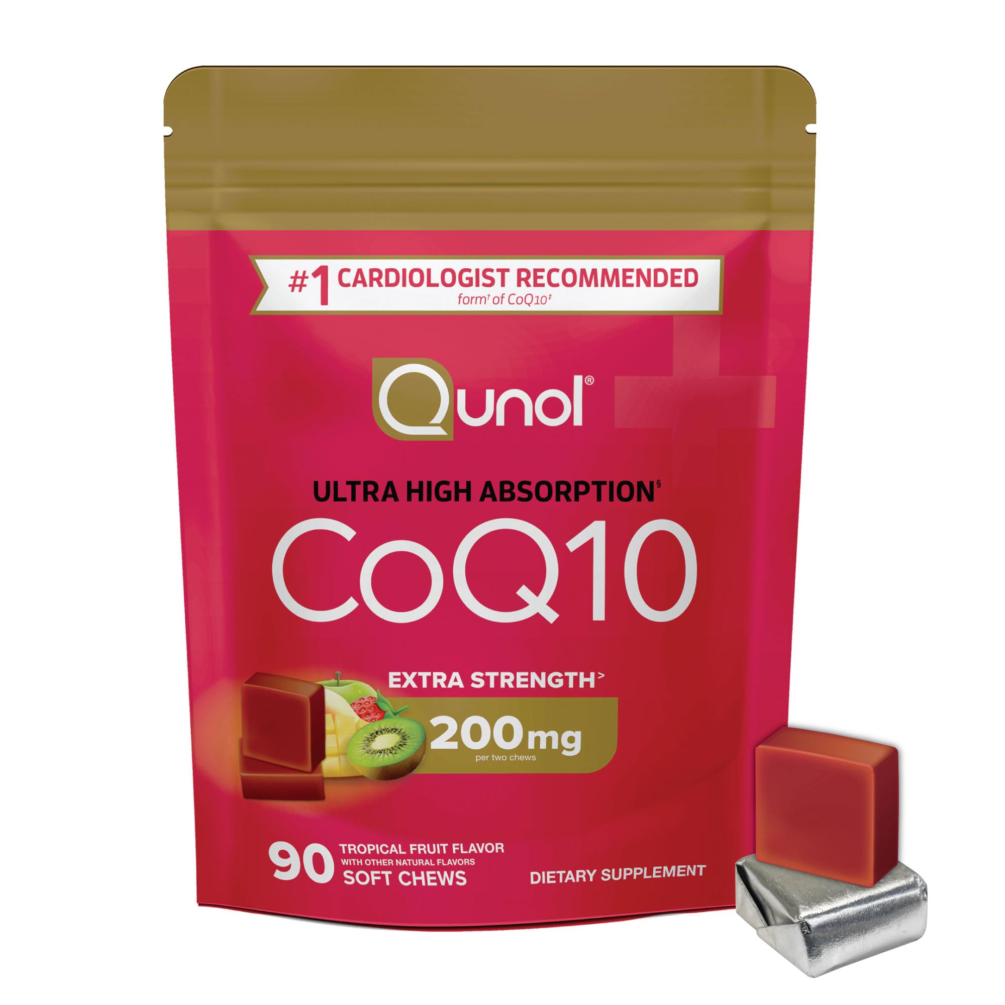Foto 2 pulgar | Suplemento Qunol Coq10 Para Masticar, 200 Mg, 90 Unidades - Venta Internacional.