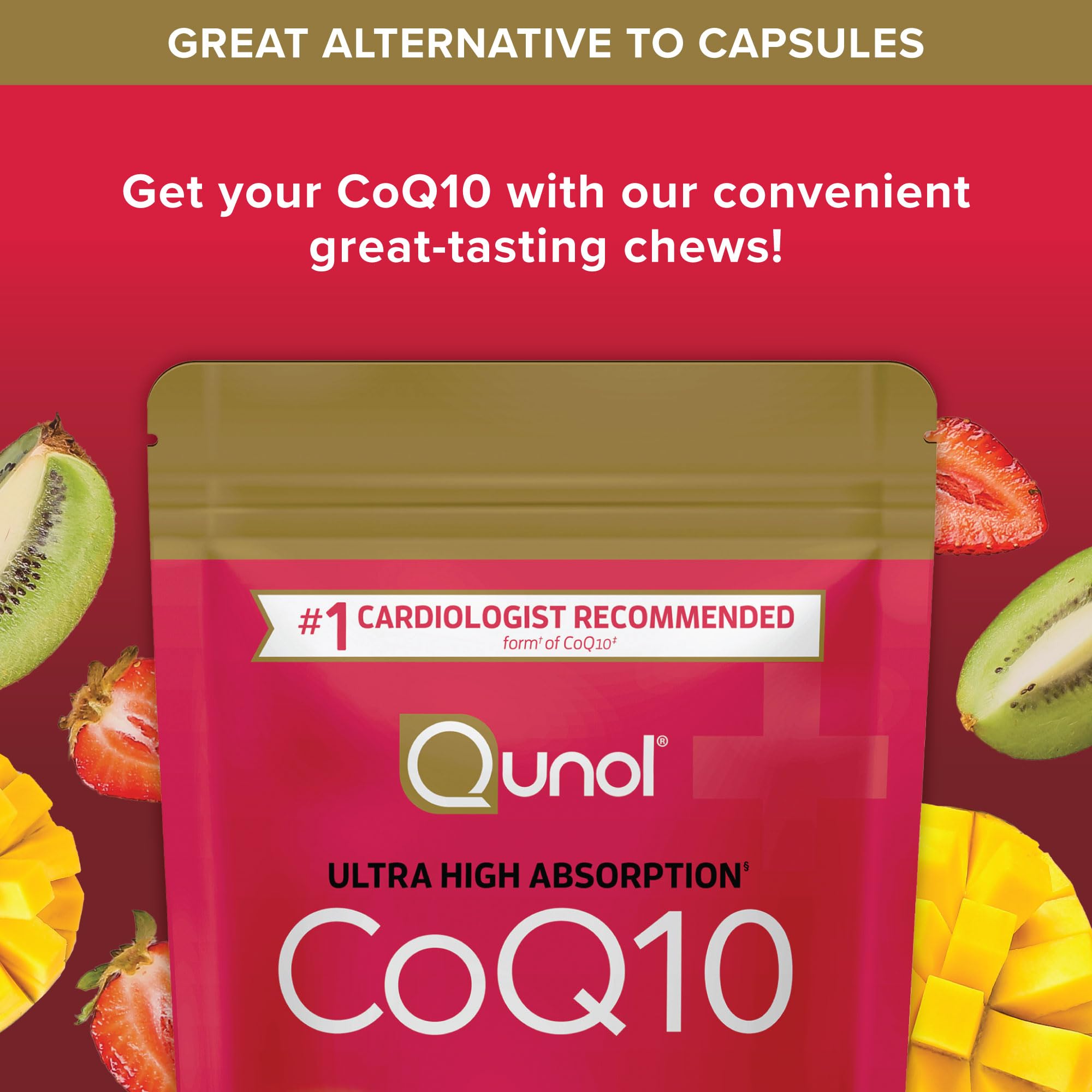 Foto 6 pulgar | Suplemento Qunol Coq10 Para Masticar, 200 Mg, 90 Unidades - Venta Internacional.