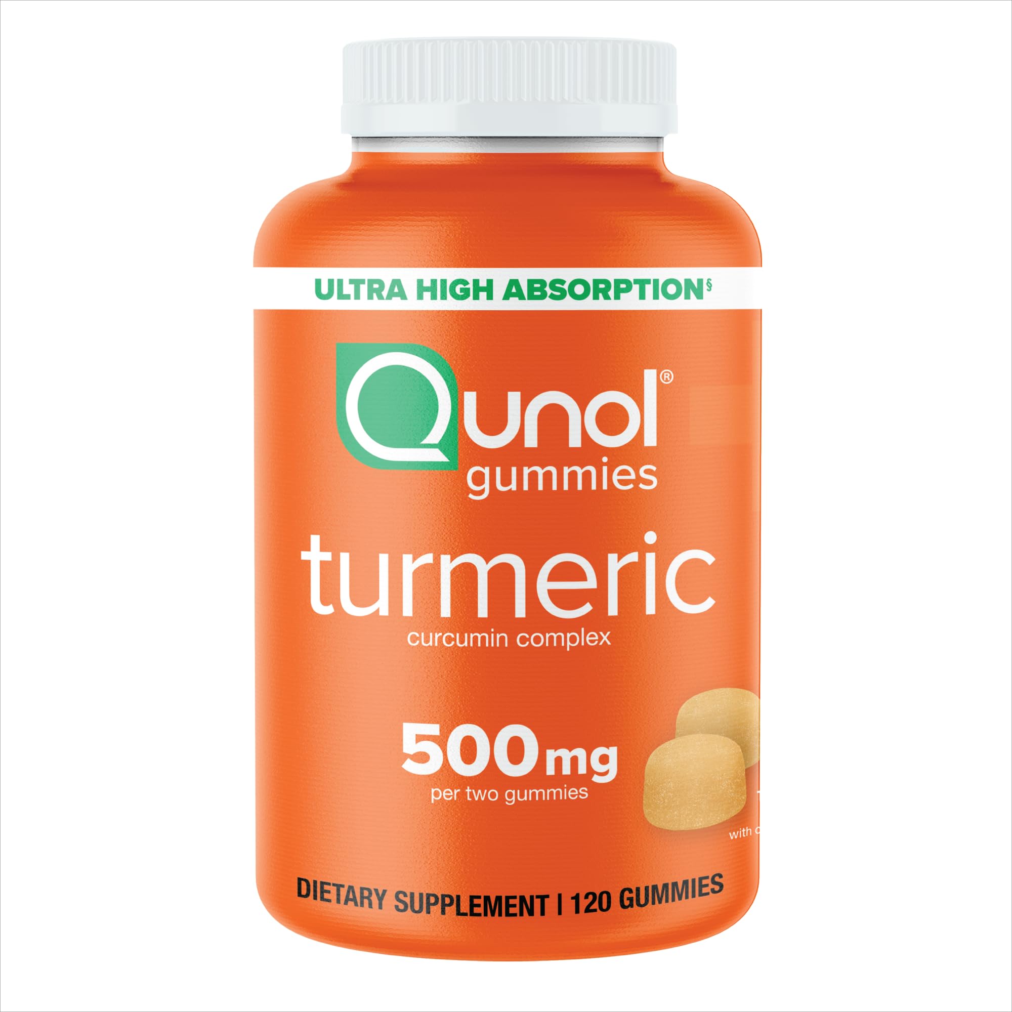 Foto 2 pulgar | Suplemento De Gomitas De Cúrcuma Qunol, 500 Mg De Curcumina, 120 Unidades - Venta Internacional.