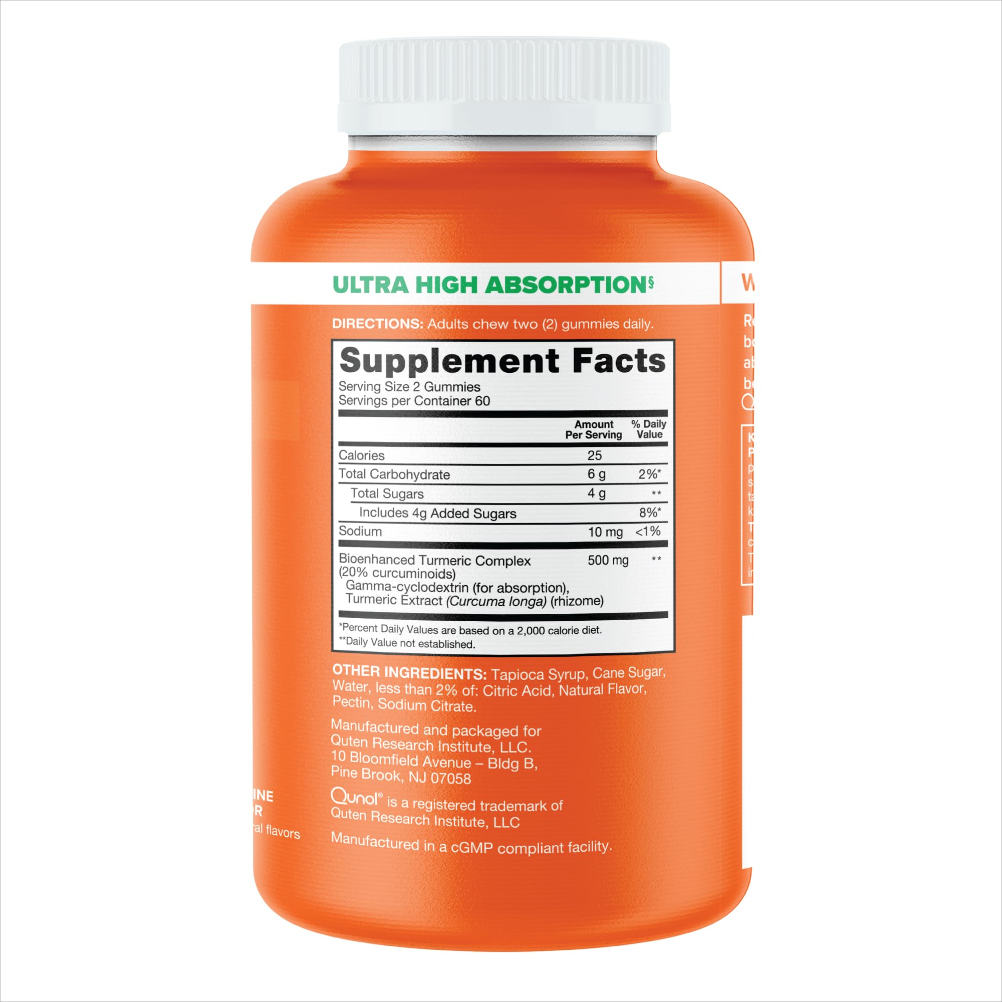 Foto 6 pulgar | Suplemento De Gomitas De Cúrcuma Qunol, 500 Mg De Curcumina, 120 Unidades - Venta Internacional.