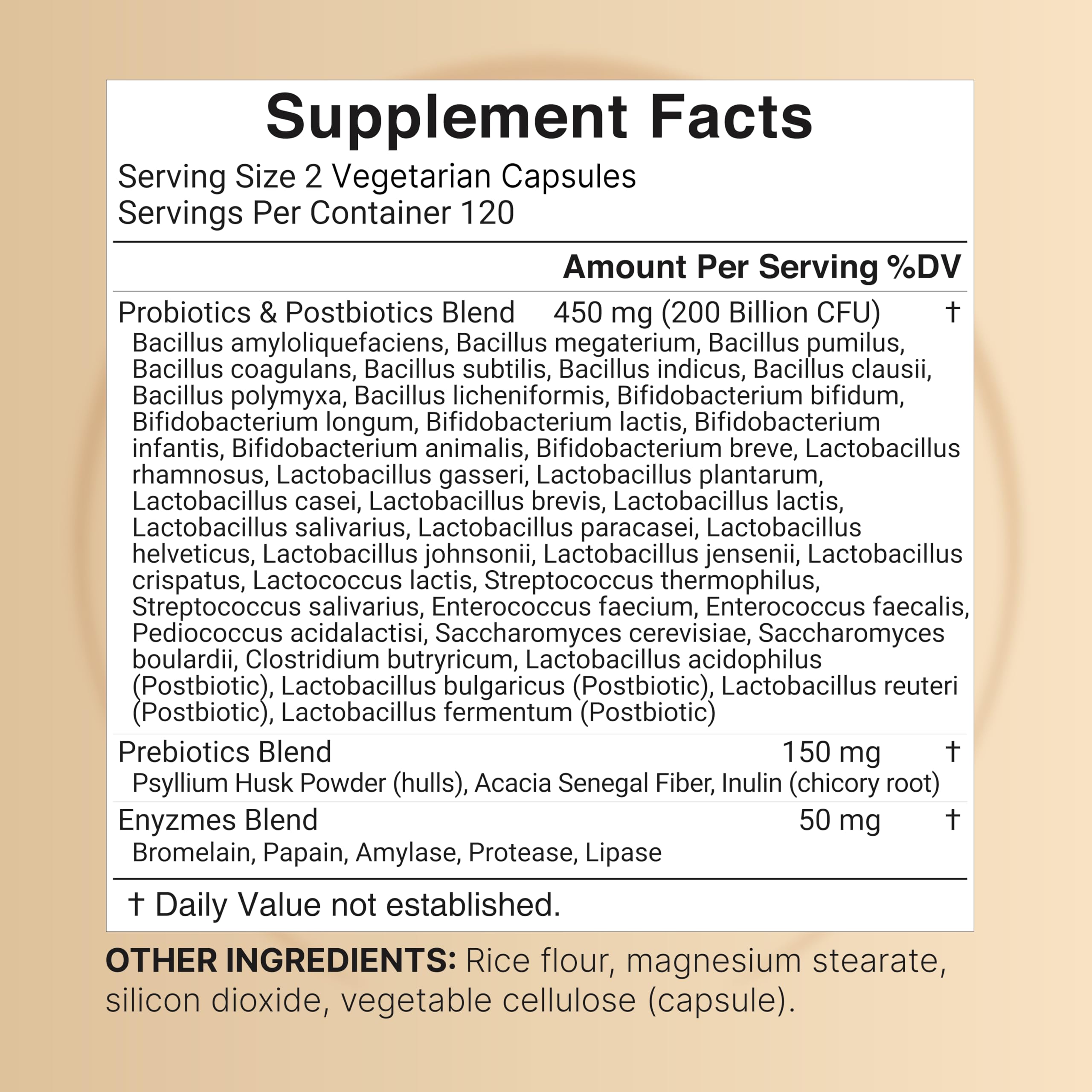 Foto 3 pulgar | Suplemento Naturebell Probiotics, 200 Mil Millones De Cfu, 240 Cápsulas - Venta Internacional.