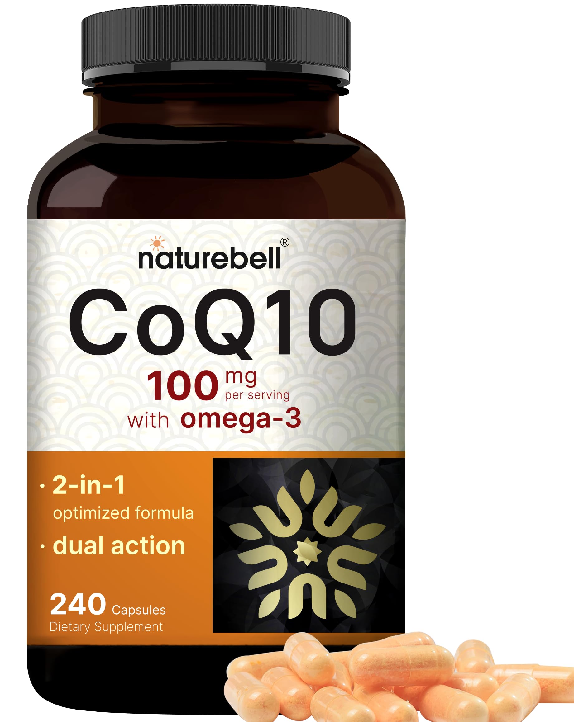 Foto 2 pulgar | Suplemento Naturebell Coq10 (ubiquinona) 100 Mg Con Omega-3 - Venta Internacional.