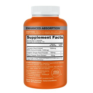 Foto 2 | Suplemento De Cúrcuma Qunol 1500 Mg 220 Cápsulas - Venta Internacional.
