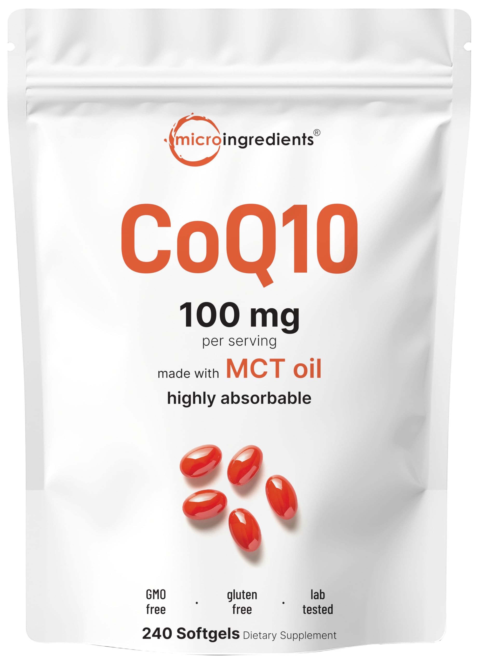 Foto 2 pulgar | Suplemento: Microingredientes (coq10, 100 Mg, 240 Cápsulas Blandas) - Venta Internacional.