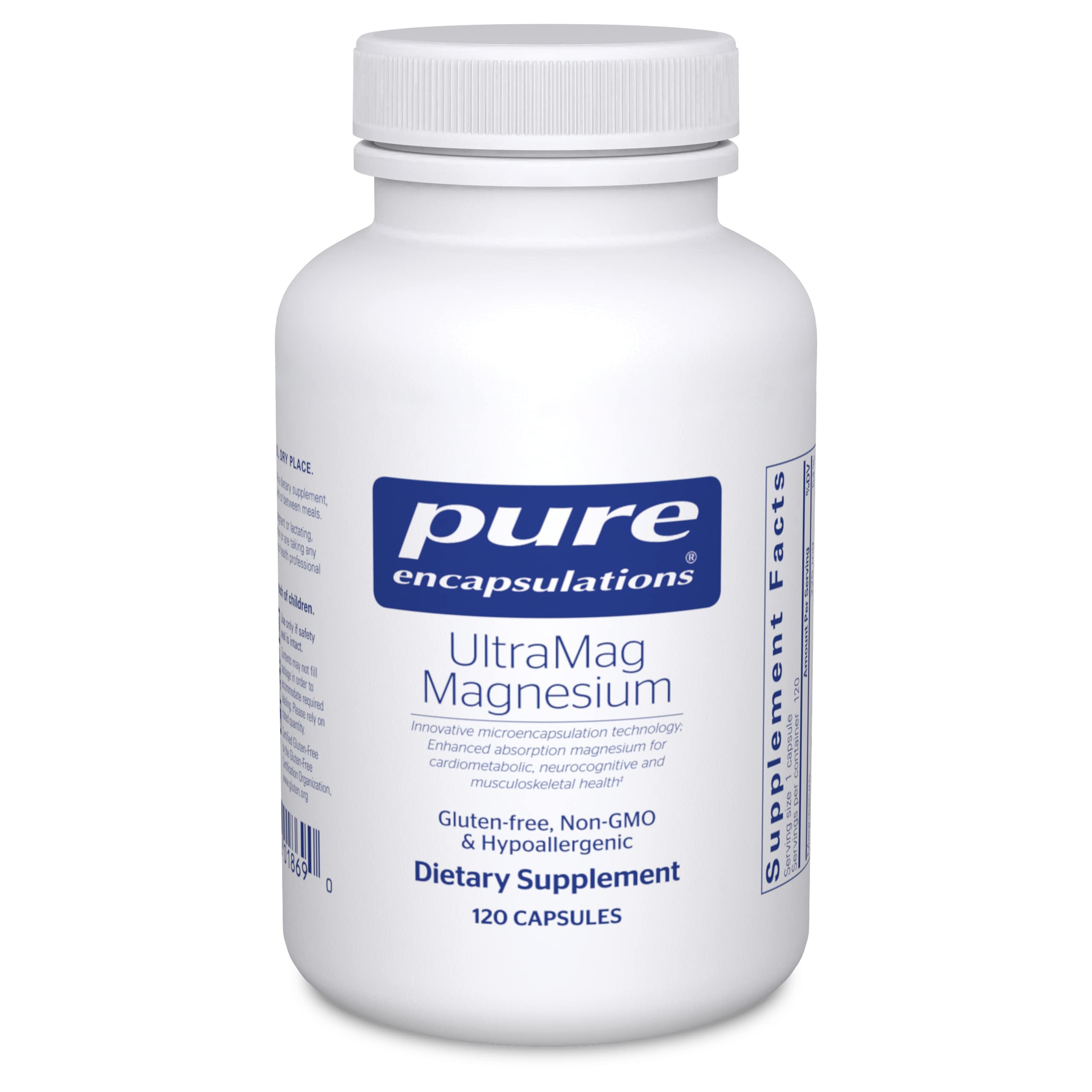 Suplemento Pure Encapsulations Ultramag Magnesio 120 Cápsulas - Venta Internacional.