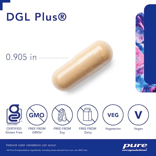 Foto 3 | Suplementos Para La Salud Intestinal Pure Encapsulations Dgl Plus 180 Cápsulas - Venta Internacional.