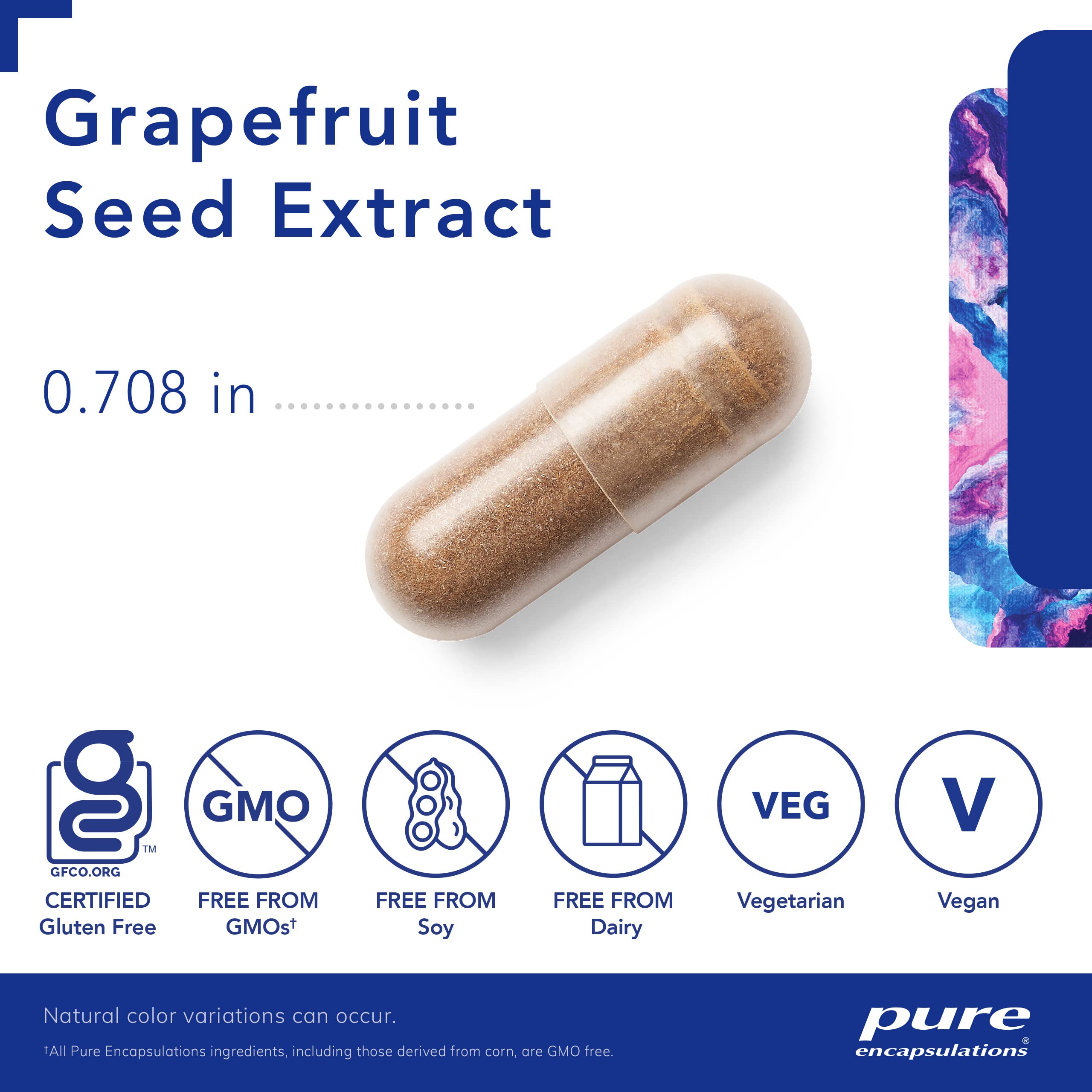 Foto 4 pulgar | Extracto De Semilla De Pomelo Supplement Pure Encapsulations 60 Cápsulas - Venta Internacional.