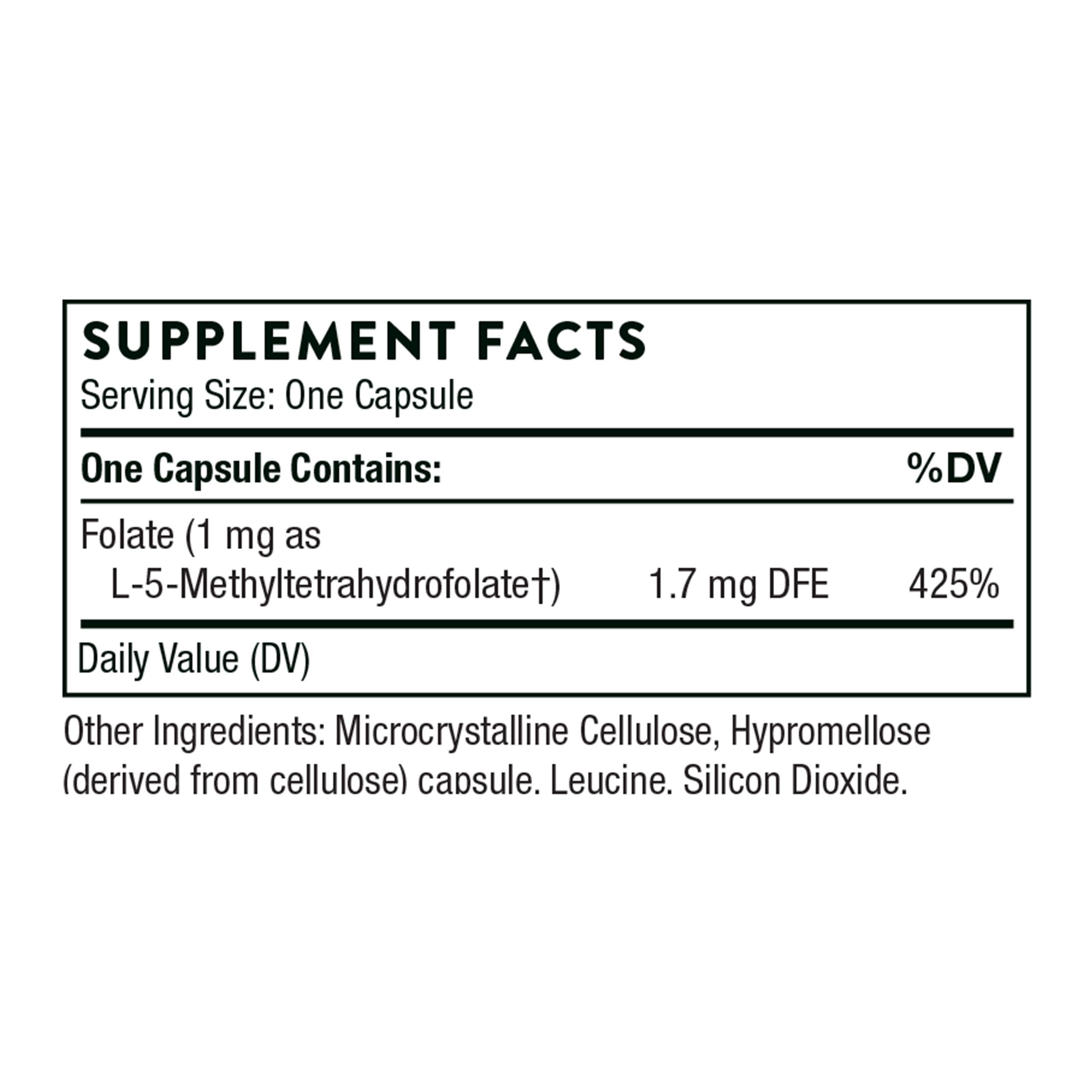 Foto 3 | Suplemento Thorne De Metilfolato Y Vitamina B12 Cardiovascular - Venta Internacional.