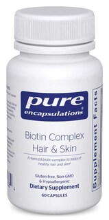 Foto 1 | Suplemento Pure Encapsulations, Complejo De Biotina Para Cabello Y Piel, 60 Cápsulas - Venta Internacional.