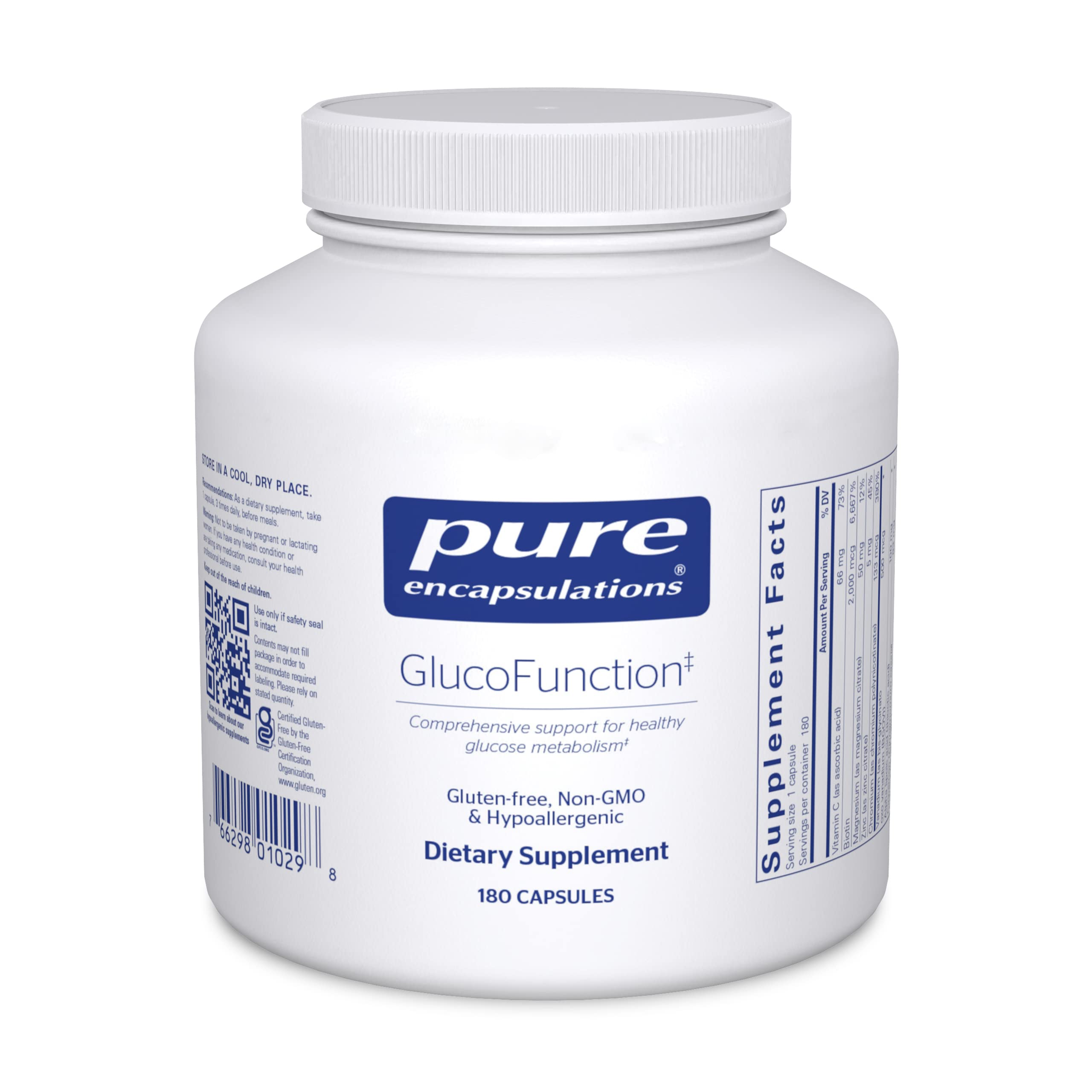 Foto 1 | Suplemento Pure Encapsulations Glucofunction 180 Cápsulas - Venta Internacional.