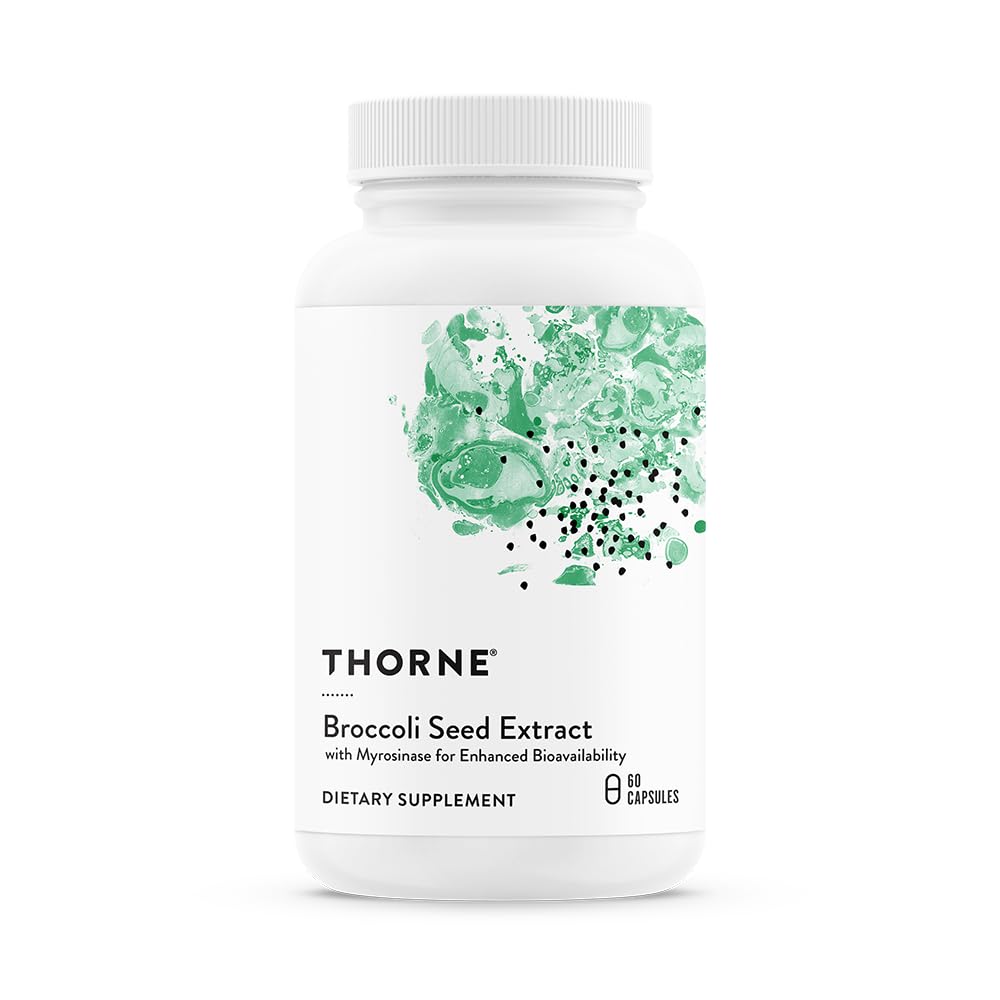 Suplemento Thorne Con Extracto De Semillas De Brócoli, Sulforafano, 60 Cápsulas - Venta Internacional.