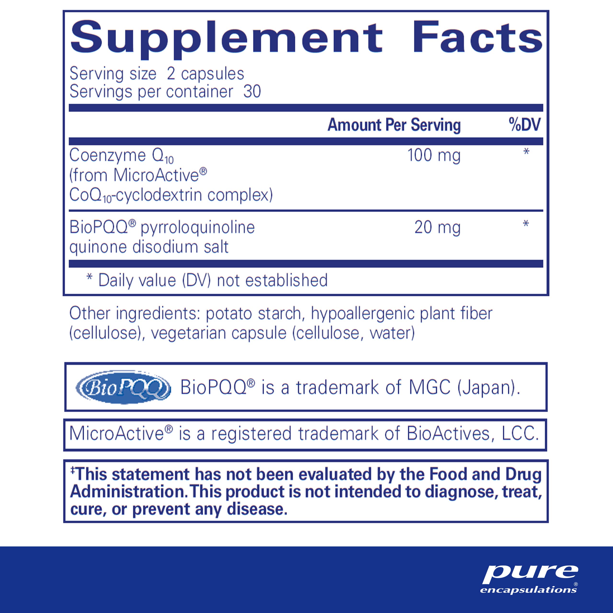 Foto 3 pulgar | Complemente Pure Encapsulations Sr-coq10 Con Pqq 60 Cápsulas - Venta Internacional.