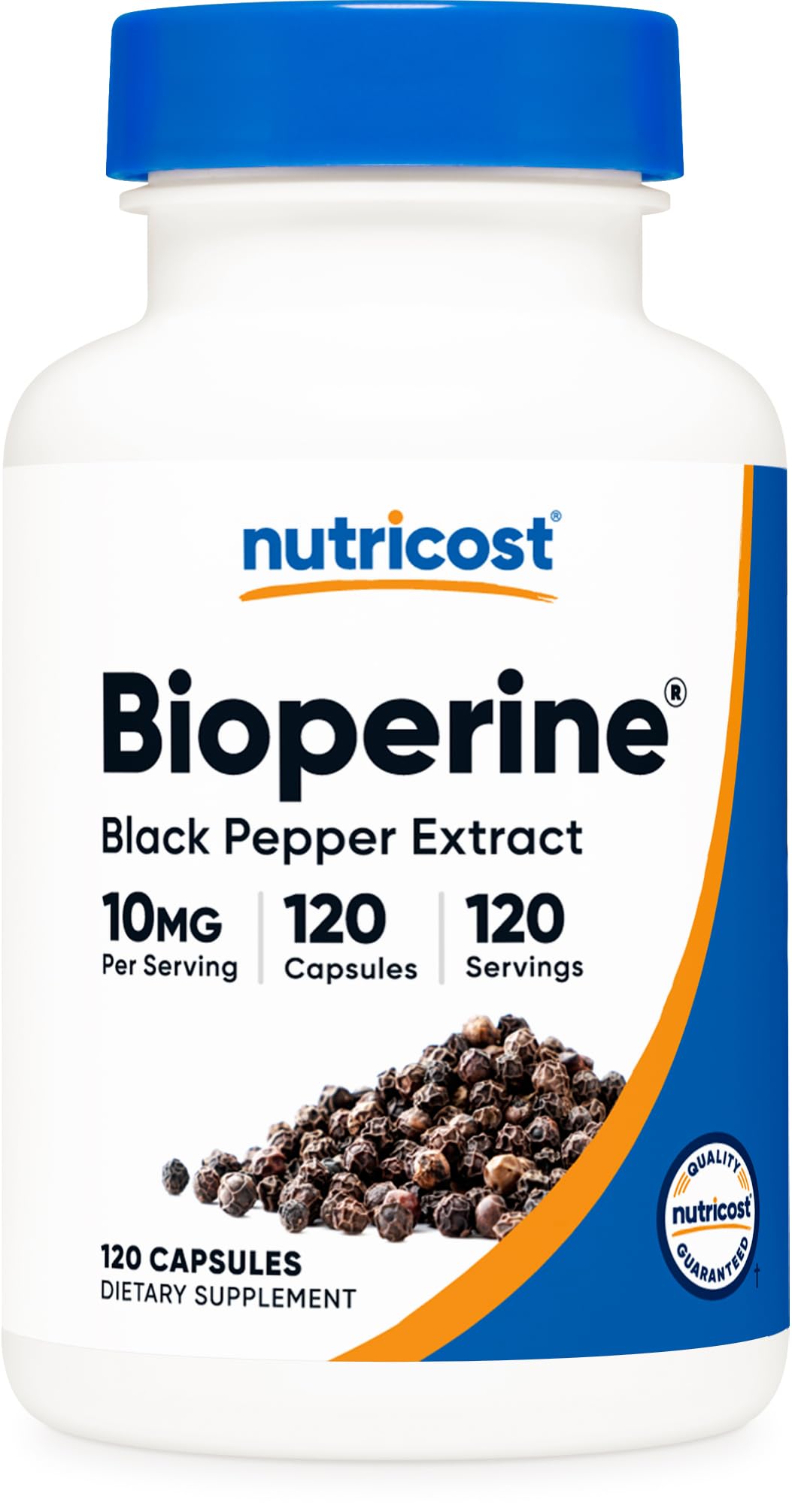 Foto 2 pulgar | Suplemento Nutricost Bioperine Black Pepper Extract 10 Mg - Venta Internacional.