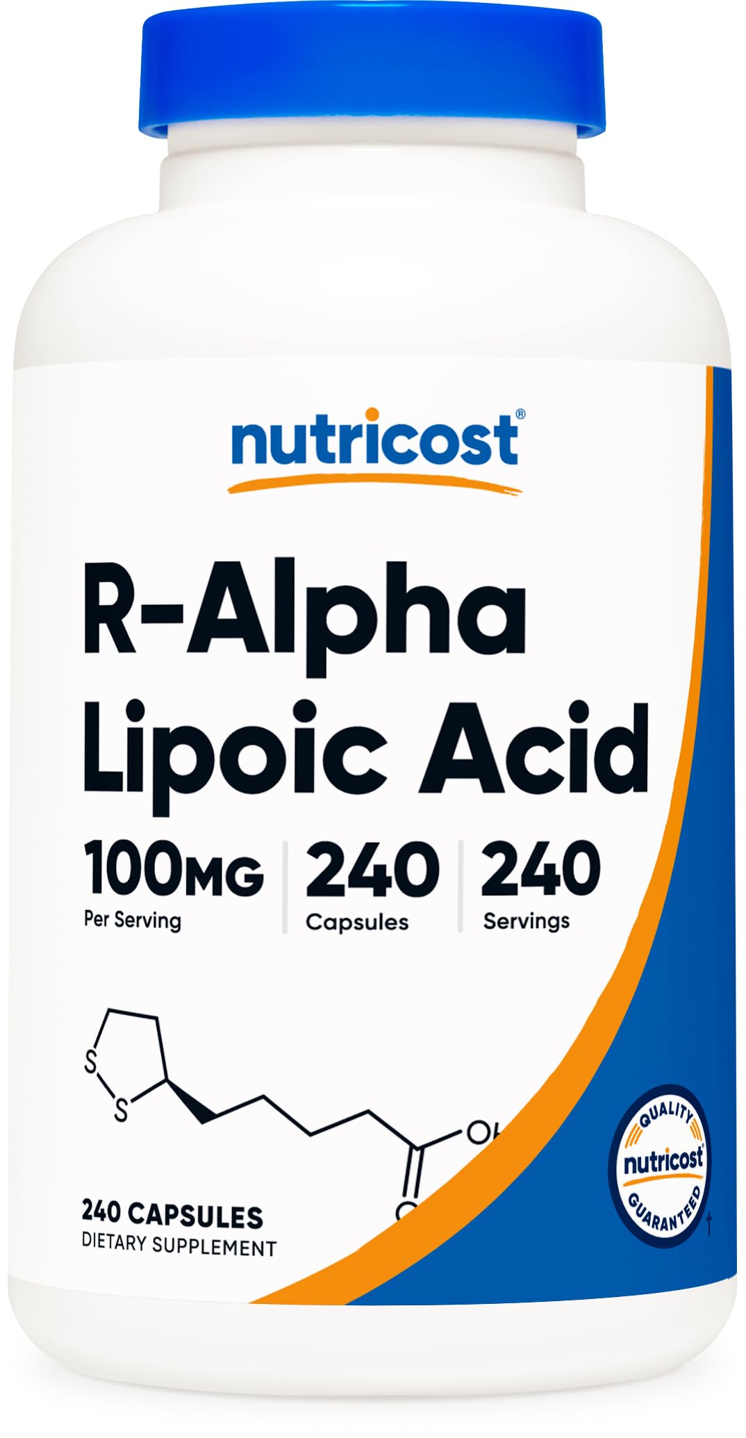 Foto 2 pulgar | Suplemento Nutricost De Ácido R-alfa Lipoico 100 Mg 240 Cápsulas - Venta Internacional.