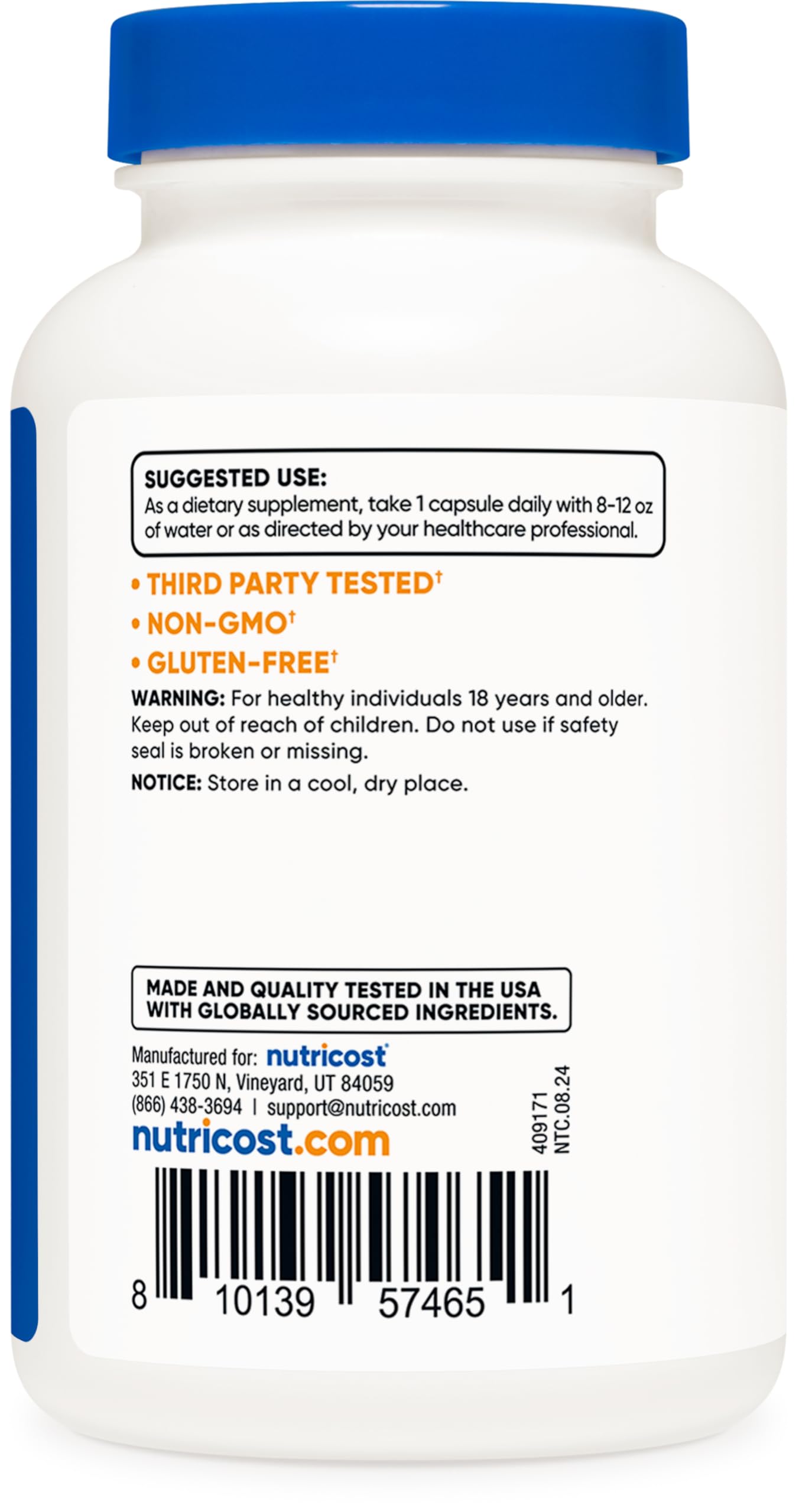 Foto 5 pulgar | Suplemento Nutricost Egg Shell Membrane 500 Mg 120 Cápsulas - Venta Internacional.