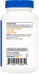 Foto 4 | Suplemento Nutricost Egg Shell Membrane 500 Mg 120 Cápsulas - Venta Internacional.