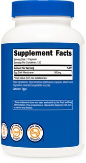 Foto 5 | Suplemento Nutricost Egg Shell Membrane 500 Mg 120 Cápsulas - Venta Internacional.
