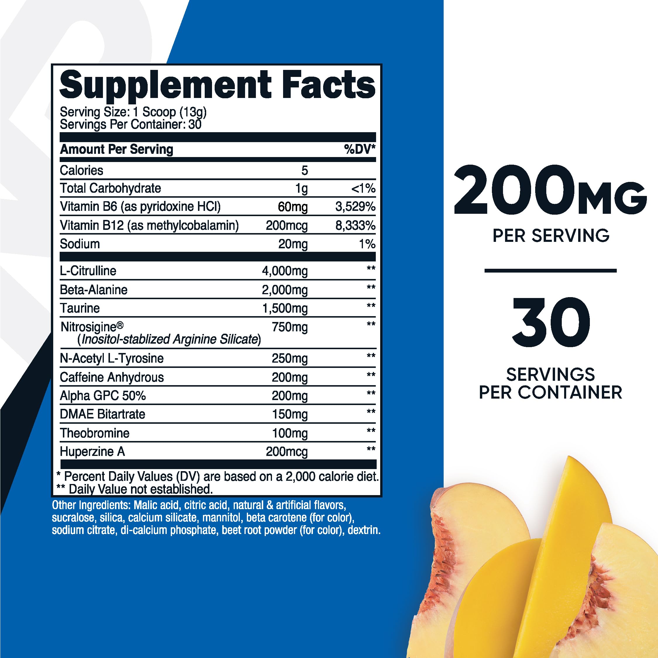 Foto 3 pulgar | Suplemento Previo Al Entrenamiento Nutricost Pre-workout Complex Powder - Venta Internacional.
