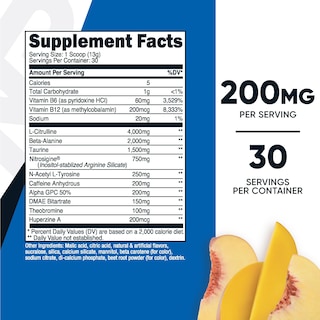 Foto 2 | Suplemento Previo Al Entrenamiento Nutricost Pre-workout Complex Powder - Venta Internacional.