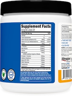 Foto 5 | Suplemento Previo Al Entrenamiento Nutricost Pre-workout Complex Powder - Venta Internacional.