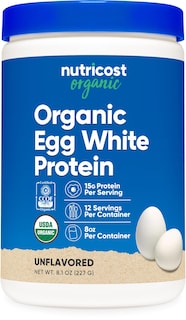 Foto 1 | Proteína En Polvo Nutricost, Clara De Huevo Orgánica, 240 Ml, 15 G/porción - Venta Internacional.
