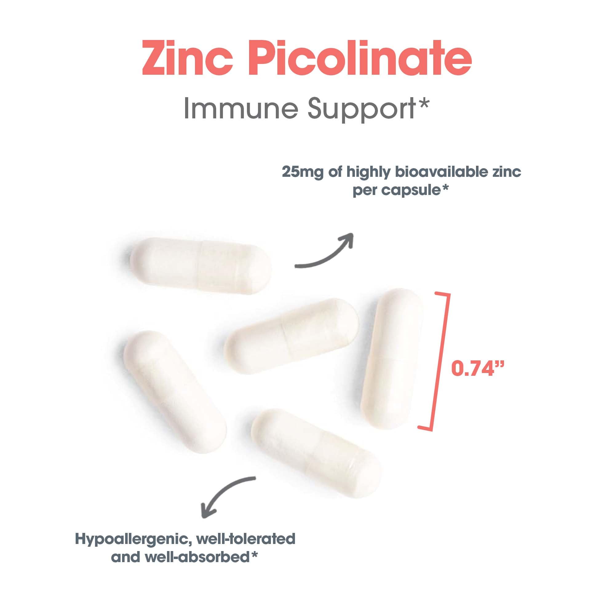 Foto 5 | Suplemento De Picolinato De Zinc Para Allergy Research Group, 60 Cápsulas - Venta Internacional.