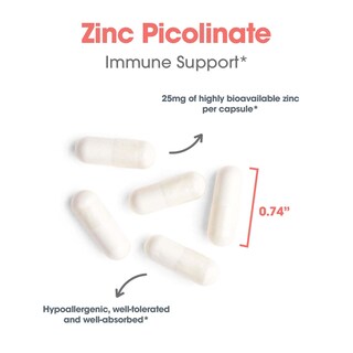 Foto 5 | Suplemento De Picolinato De Zinc Para Allergy Research Group, 60 Cápsulas - Venta Internacional.