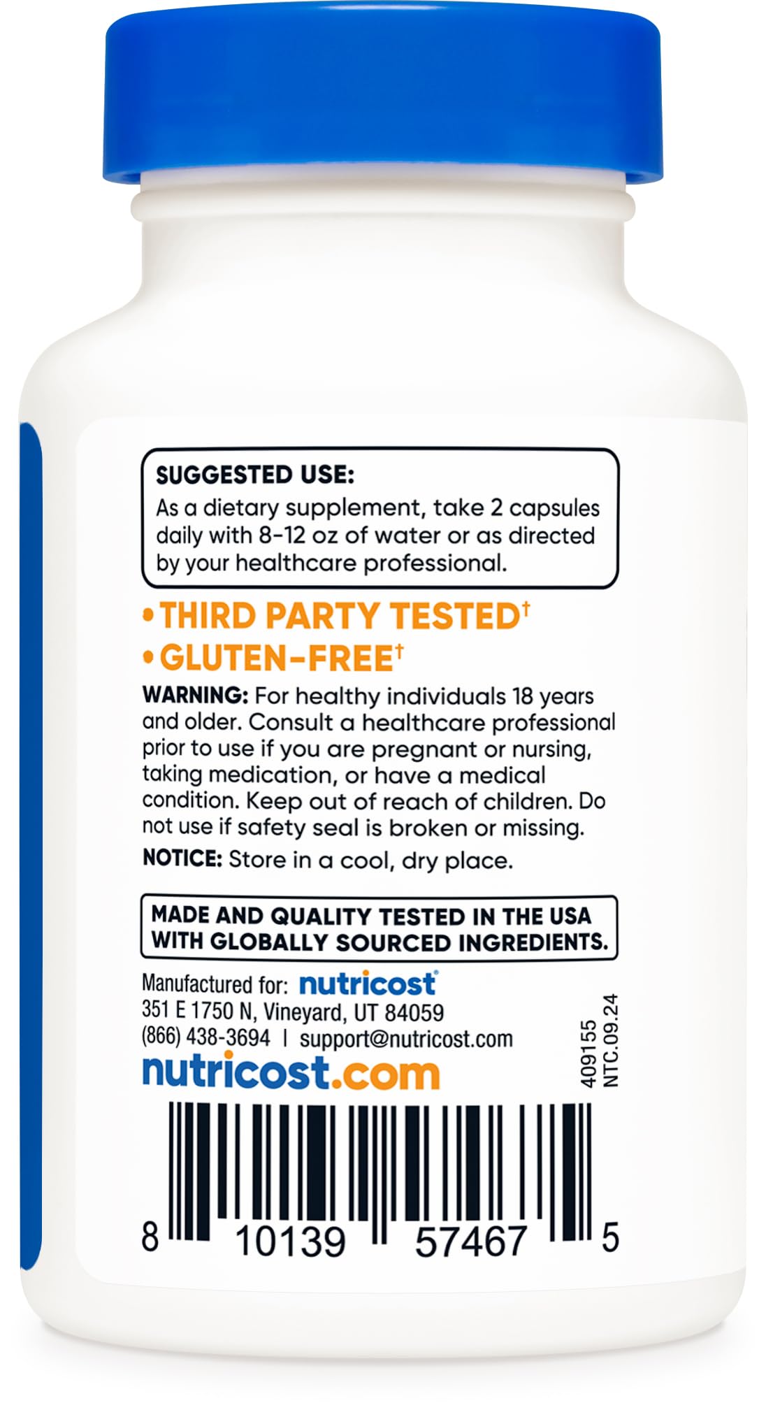 Foto 5 pulgar | Suplemento Nutricost Glutatión Liposomal 720 Mg 60 Cápsulas - Venta Internacional.